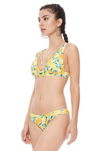 Load image into Gallery viewer, TEXTURED LEMON PRINT BIKINI SET
