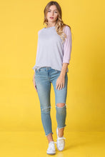 Load image into Gallery viewer, Waffle Knit Two Tone Tunic