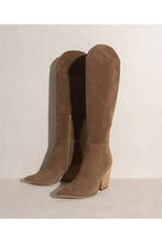Load image into Gallery viewer, CLARA-KNEE HIGH WESTERN BOOTS
