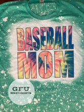 Load image into Gallery viewer, Tie-dye Baseball Mom Shirt