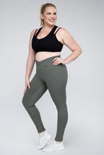 Load image into Gallery viewer, Plus Size V Waist Full Length Leggings
