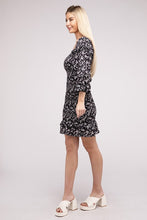 Load image into Gallery viewer, Floral Print Square Neck Dress
