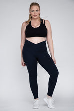 Load image into Gallery viewer, Plus Size V Waist Full Length Leggings
