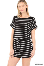 Load image into Gallery viewer, Stripe Romper with Pockets
