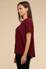 Load image into Gallery viewer, Dolman Short Sleeve Jacquard Sweater
