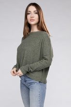 Load image into Gallery viewer, Ribbed Dolman Long Sleeve Sweater
