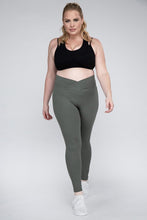 Load image into Gallery viewer, Plus Size V Waist Full Length Leggings
