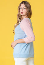 Load image into Gallery viewer, Waffle Knit Two Tone Tunic
