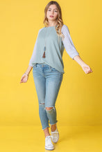 Load image into Gallery viewer, Waffle Knit Two Tone Tunic
