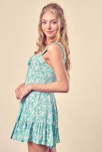 Load image into Gallery viewer, Floral Printed Drawstring Front Romper
