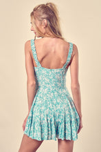 Load image into Gallery viewer, Floral Printed Drawstring Front Romper
