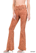 Load image into Gallery viewer, Acid Wash High Waist Raw Edge Hem Pants
