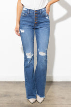 Load image into Gallery viewer, High Waisted Distressed Bootcut
