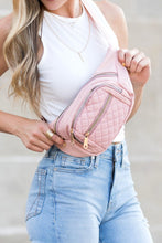 Load image into Gallery viewer, Quilted Belt Sling Bum Bag
