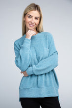 Load image into Gallery viewer, Brushed Melange Drop Shoulder Oversized Sweater
