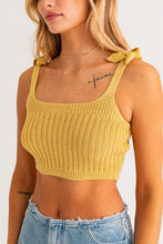 Load image into Gallery viewer, Shoulder Tie Knit Tank
