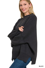 Load image into Gallery viewer, Side Slit Oversized Sweater
