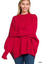 Load image into Gallery viewer, Side Slit Oversized Sweater
