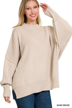 Load image into Gallery viewer, Side Slit Oversized Sweater
