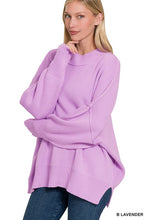 Load image into Gallery viewer, Side Slit Oversized Sweater
