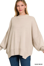 Load image into Gallery viewer, Side Slit Oversized Sweater
