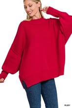 Load image into Gallery viewer, Side Slit Oversized Sweater
