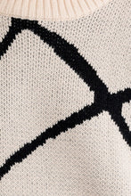 Load image into Gallery viewer, Abstract Pattern Oversized Sweater Top
