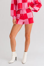Load image into Gallery viewer, Checkered Sweater Shorts
