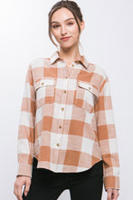 Load image into Gallery viewer, Lightweight Plaid Button Down Top
