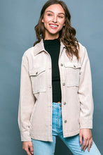 Load image into Gallery viewer, Corduroy Button Down Jacket With Pockets
