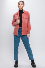 Load image into Gallery viewer, Corduroy Button Down Jacket With Pockets
