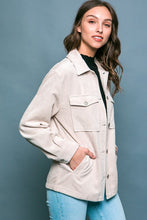 Load image into Gallery viewer, Corduroy Button Down Jacket With Pockets
