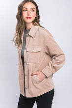 Load image into Gallery viewer, Corduroy Button Down Jacket With Pockets
