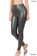 Load image into Gallery viewer, High Rise Faux Leather Leggings
