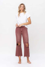 Load image into Gallery viewer, 90&#39;s Vintage High Rise Crop Flare Jeans
