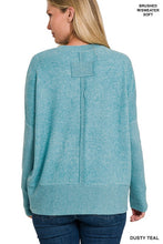 Load image into Gallery viewer, Brushed Melange acci Dolman Sleeve Sweater
