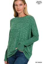 Load image into Gallery viewer, Brushed Melange acci Dolman Sleeve Sweater
