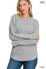 Load image into Gallery viewer, Round Neck Basic Sweater
