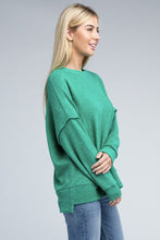 Load image into Gallery viewer, Brushed Melange Drop Shoulder Oversized Sweater
