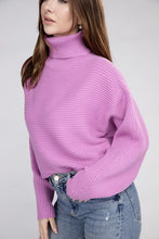Load image into Gallery viewer, Viscose Dolman Sleeve Turtleneck Sweater
