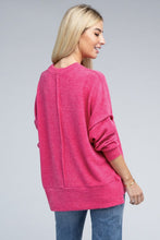 Load image into Gallery viewer, Brushed Melange Drop Shoulder Oversized Sweater
