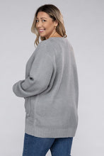 Load image into Gallery viewer, Plus Low Gauge Waffle Open Cardigan Sweater
