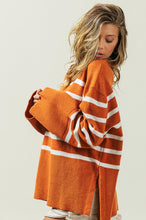 Load image into Gallery viewer, Ribbed Hem Stripe Sweater
