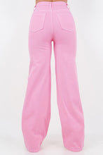 Load image into Gallery viewer, Wide Leg Jean in Bubble Gum
