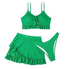 Load image into Gallery viewer, 3 piece swimsuit and cover up set
