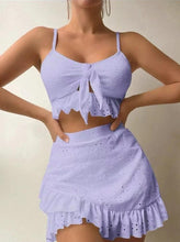 Load image into Gallery viewer, 3 piece swimsuit and cover up set
