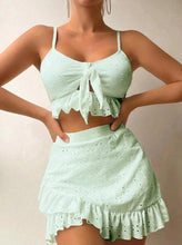 Load image into Gallery viewer, 3 piece swimsuit and cover up set
