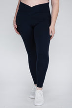 Load image into Gallery viewer, Plus Size V Waist Full Length Leggings
