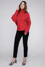 Load image into Gallery viewer, Viscose Dolman Sleeve Turtleneck Sweater
