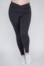 Load image into Gallery viewer, Plus Size V Waist Full Length Leggings
